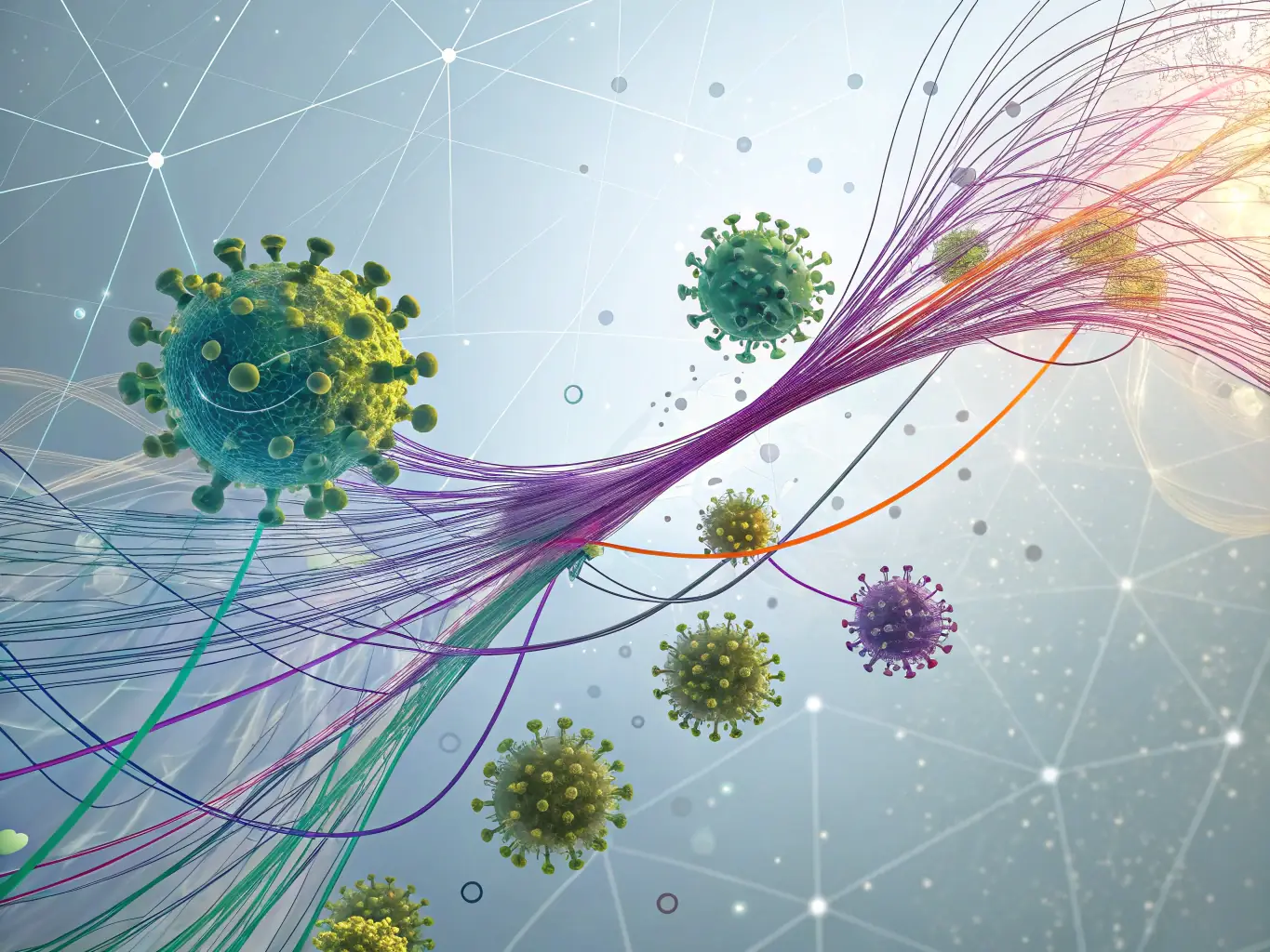 A clean, professional image representing customized healthcare LLMs, showing a data flow diagram with AI nodes and medical icons, emphasizing personalization and precision in healthcare analytics.